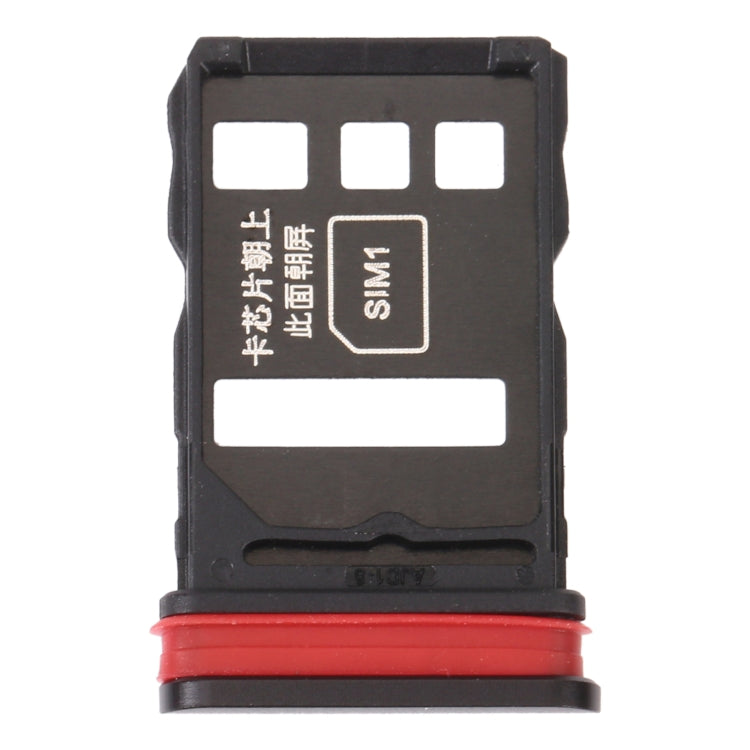 SIM Card Tray + SIM Card Tray for Huawei Nova 6 (Black) - Card Socket by PMc TechLife | Online Shopping South Africa | PMc TechLife | Buy Now Pay Later Mobicred