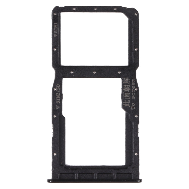 SIM Card Tray + SIM Card Tray / Micro SD Card Tray for Huawei Nova 4e(Black) - Card Socket by PMc TechLife | Online Shopping South Africa | PMc TechLife | Buy Now Pay Later Mobicred