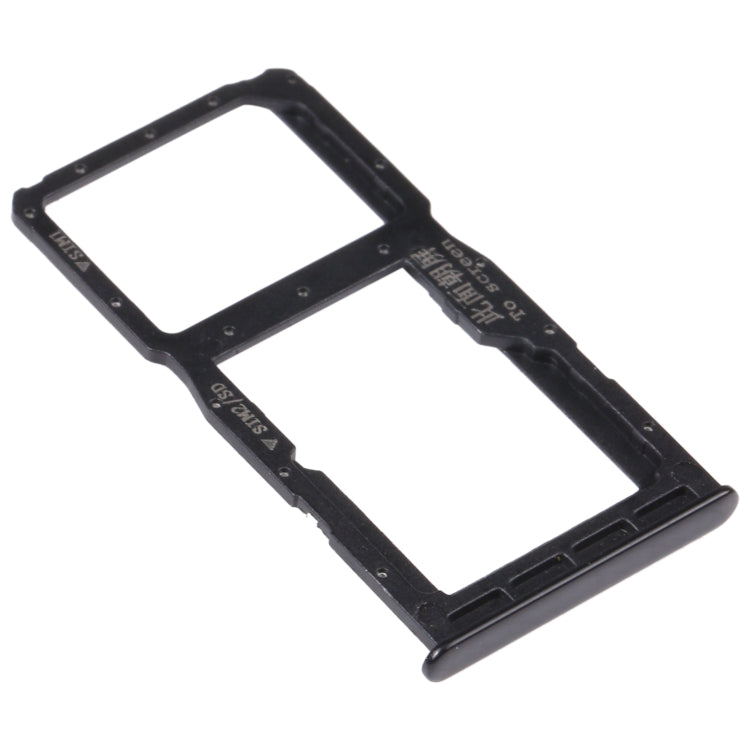 SIM Card Tray + SIM Card Tray / Micro SD Card Tray for Huawei Nova 4e(Black) - Card Socket by PMc TechLife | Online Shopping South Africa | PMc TechLife | Buy Now Pay Later Mobicred
