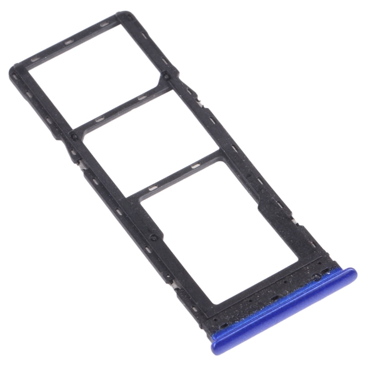 For Tecno Spark 5 Air KD6a SIM Card Tray + SIM Card Tray + Micro SD Card Tray (Blue) - Card Tray by PMC TechLife | Online Shopping South Africa | PMC TechLife