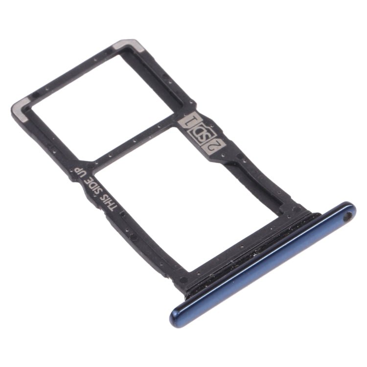 SIM Card Tray + SIM Card Tray / Micro SD Card Tray for Motorola One Hyper XT2027 XT2027-1 (Blue) - Card Socket by PMc TechLife | Online Shopping South Africa | PMc TechLife | Buy Now Pay Later Mobicred