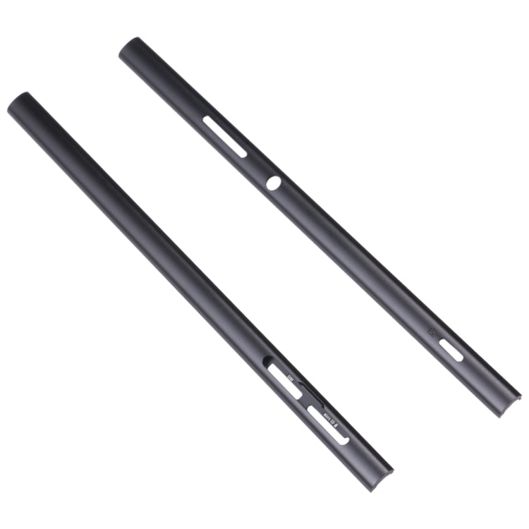 1 Pair Metal Side Part Sidebar For Sony Xperia XA2 Ultra(Black) - Frame Bezel Plate by PMC TechLife | Online Shopping South Africa | PMC TechLife | Buy Now Pay Later Mobicred