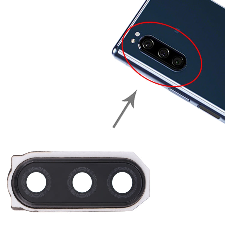 Camera Lens Cover for Sony Xperia 5 (Black) - Camera by PMC TechLife | Online Shopping South Africa | PMC TechLife