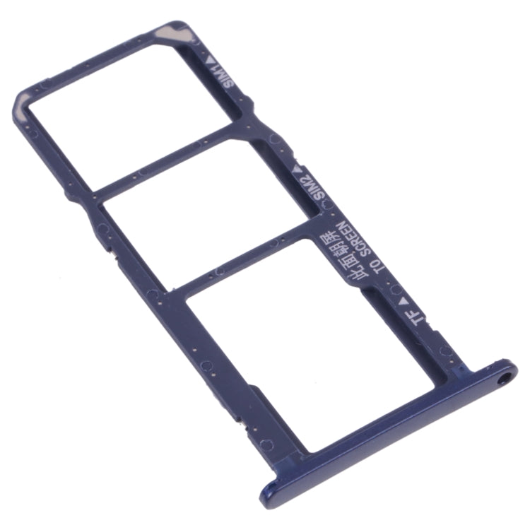 SIM Card Tray + SIM Card Tray + Micro SD Card Tray for Huawei Y5 lite (2018) (Blue) - Card Socket by PMc TechLife | Online Shopping South Africa | PMc TechLife | Buy Now Pay Later Mobicred
