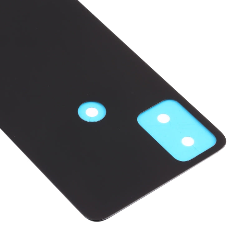 For Alcatel 3X 2020 5061 5061K 5061U Glass Battery Back Cover  (Black) - Back Cover by PMC Jewellery | Online Shopping South Africa | PMC Jewellery | Buy Now Pay Later Mobicred