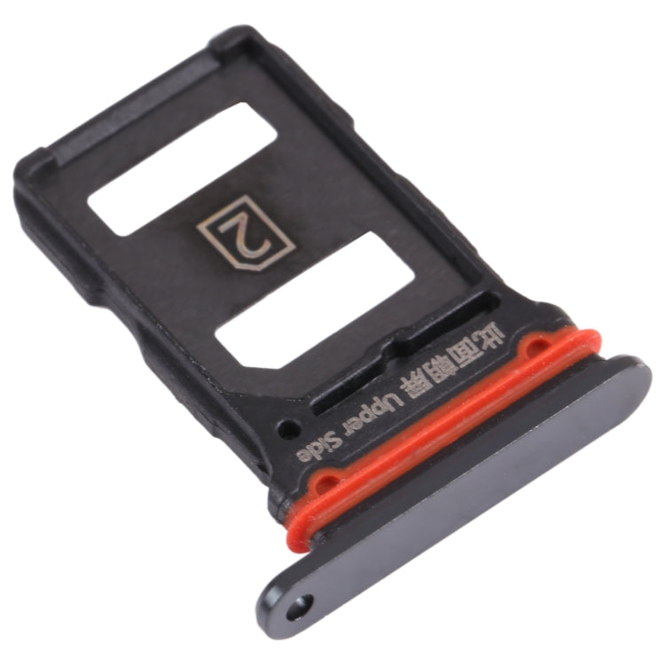 For vivo iQOO 3 5G SIM Card Tray + SIM Card Tray (Black) - Card Socket by PMc TechLife | Online Shopping South Africa | PMc TechLife | Buy Now Pay Later Mobicred