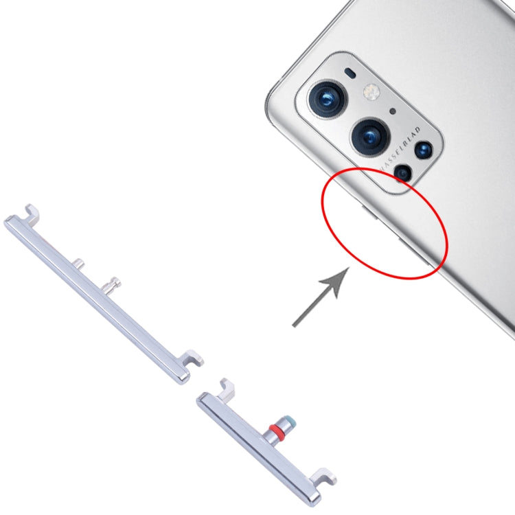 For OnePlus 9 Pro Original Power Button and Volume Control Button (Silver) - Home key & Side Key by PMC Jewellery | Online Shopping South Africa | PMC Jewellery | Buy Now Pay Later Mobicred