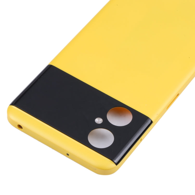 Original Battery Back Cover for Xiaomi Poco M4 5G / Poco M4 5G (India) / Redmi Note 11R(Yellow) - Back Cover by PMC Jewellery | Online Shopping South Africa | PMC Jewellery | Buy Now Pay Later Mobicred