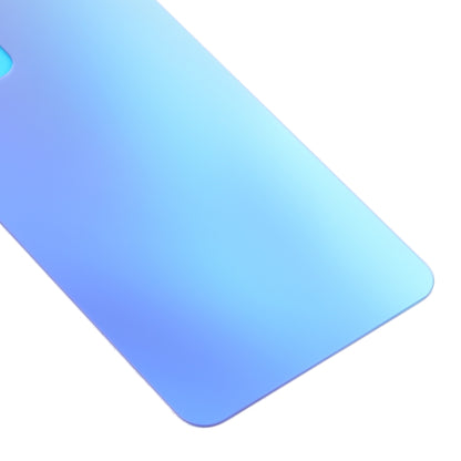 For OPPO Reno7 5G China Glass Battery Back Cover (Blue) - Back Cover by PMC Jewellery | Online Shopping South Africa | PMC Jewellery | Buy Now Pay Later Mobicred