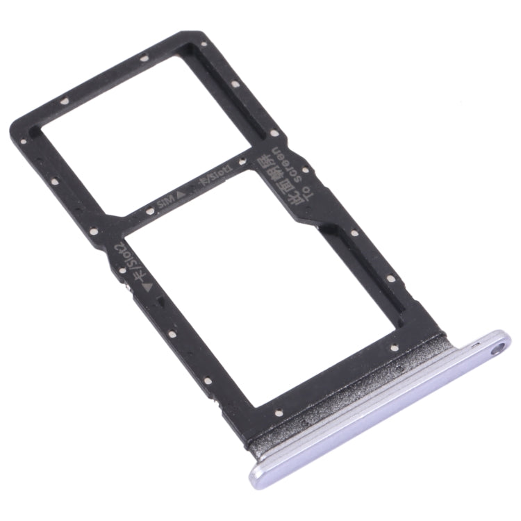 SIM Card Tray + SIM Card Tray / Micro SD Card Tray for Honor Play 20 (Purple) - Card Socket by PMc TechLife | Online Shopping South Africa | PMc TechLife | Buy Now Pay Later Mobicred