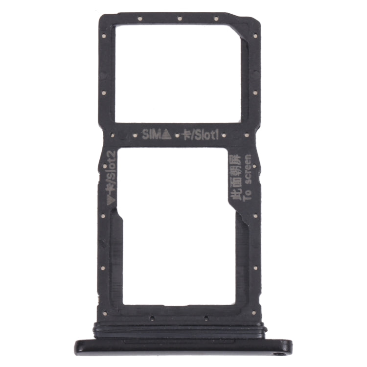 SIM Card Tray + SIM Card Tray / Micro SD Card Tray for Honor 9X (Black) - Card Socket by PMc TechLife | Online Shopping South Africa | PMc TechLife | Buy Now Pay Later Mobicred