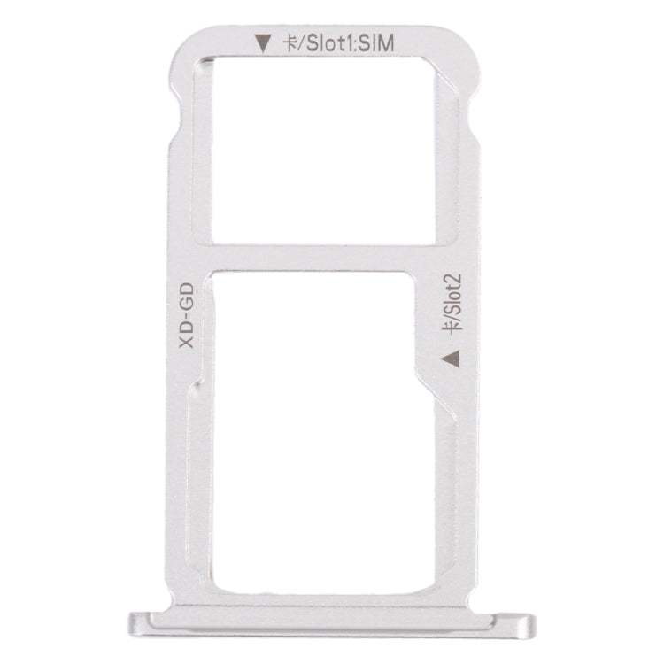 SIM Card Tray + SIM Card Tray / Micro SD Card Tray for Honor Mate 9 Lite (Silver) - Card Socket by PMc TechLife | Online Shopping South Africa | PMc TechLife | Buy Now Pay Later Mobicred