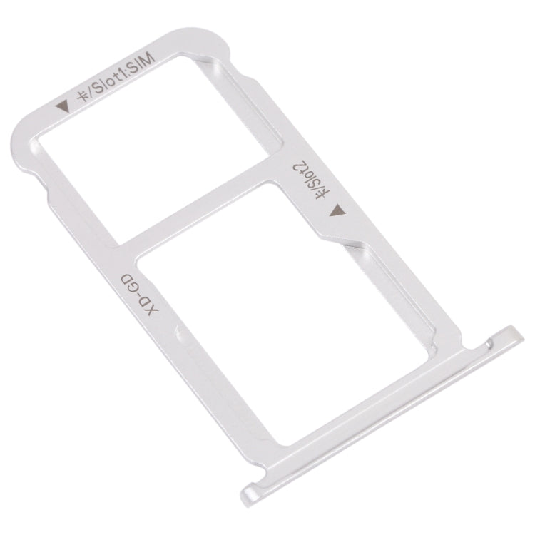 SIM Card Tray + SIM Card Tray / Micro SD Card Tray for Honor Mate 9 Lite (Silver) - Card Socket by PMc TechLife | Online Shopping South Africa | PMc TechLife | Buy Now Pay Later Mobicred