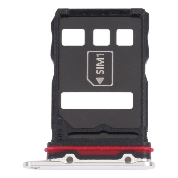 SIM Card Tray + NM Card Tray for Huawei P50 Pro (White) - Card Socket by PMc TechLife | Online Shopping South Africa | PMc TechLife | Buy Now Pay Later Mobicred