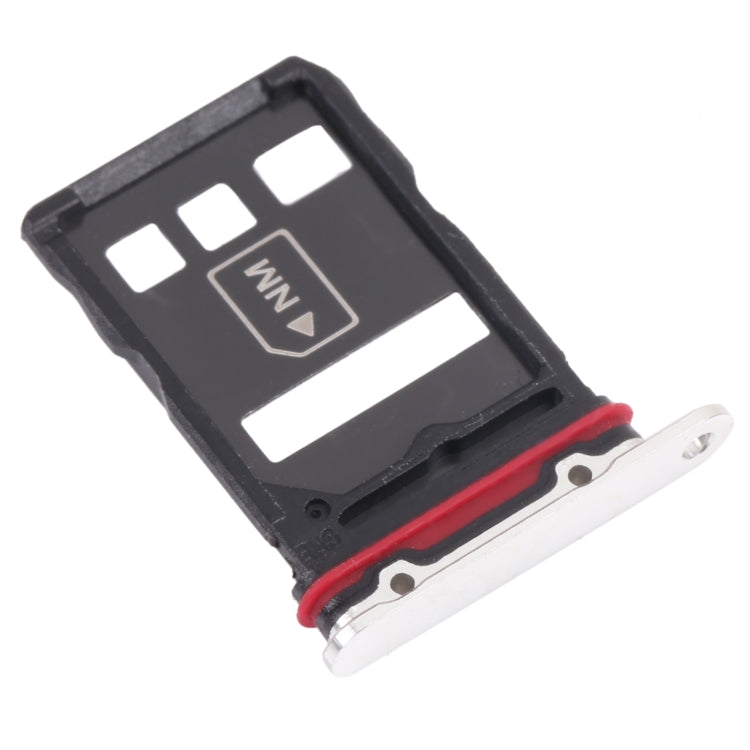 SIM Card Tray + NM Card Tray for Huawei P50 Pro (White) - Card Socket by PMc TechLife | Online Shopping South Africa | PMc TechLife | Buy Now Pay Later Mobicred