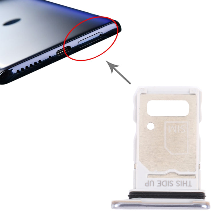 SIM Card Tray for Motorola Edge X30/Edge 30 Pro/Edge+ 2022 (White) - Card Socket by PMc TechLife | Online Shopping South Africa | PMc TechLife | Buy Now Pay Later Mobicred