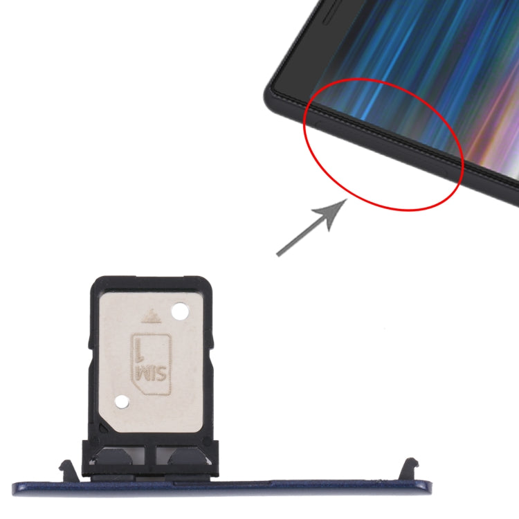 SIM Card Tray for Sony Xperia 10 Plus (Blue) - Camera by PMC Jewellery | Online Shopping South Africa | PMC Jewellery | Buy Now Pay Later Mobicred