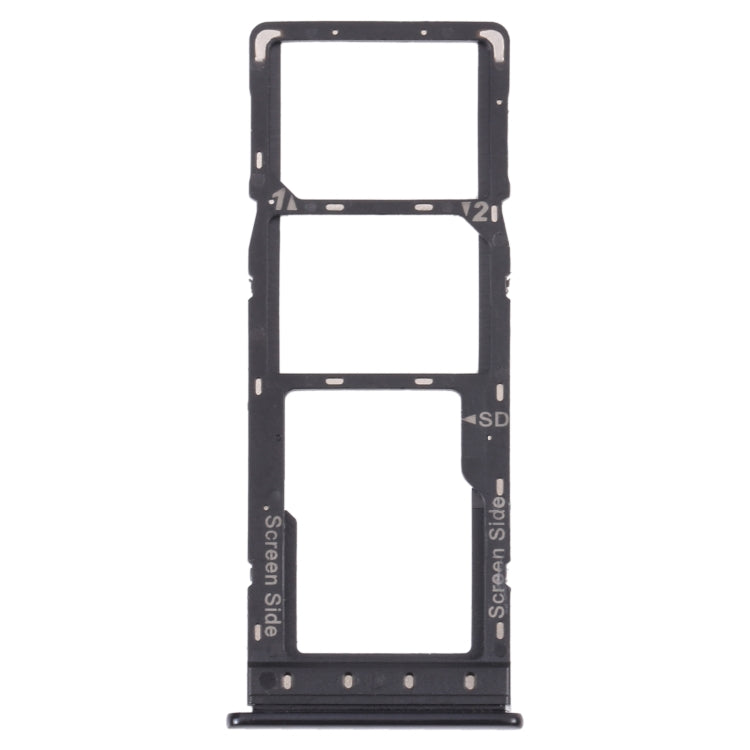 For Infinix Zero 8 X687 SIM Card Tray + SIM Card Tray + Micro SD Card Tray (Black) - free shipping - PMc TechLife - Order now!