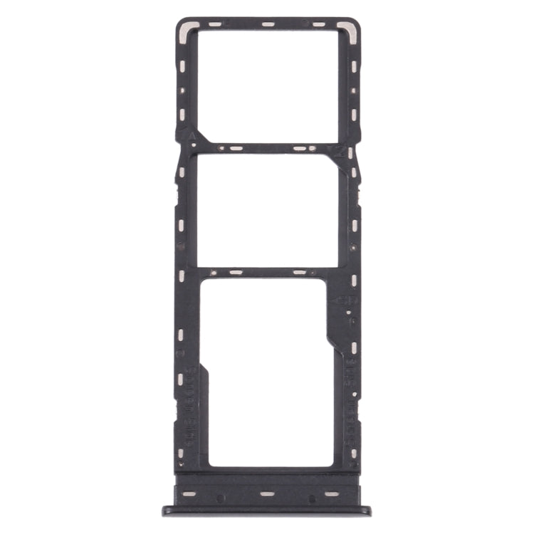 For Tecno Camon 17 Pro CG8 CG8H SIM Card Tray + SIM Card Tray + Micro SD Card Tray (Black) - Card Tray by PMc TechLife | Online Shopping South Africa | PMc TechLife | Buy Now Pay Later Mobicred