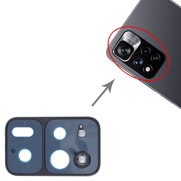 Back Camera Lens Frame for Xiaomi Redmi Note 11 Pro+ 5G 21091116UG 21091116UC - Camera by PMc TechLife | Online Shopping South Africa | PMc TechLife | Buy Now Pay Later Mobicred