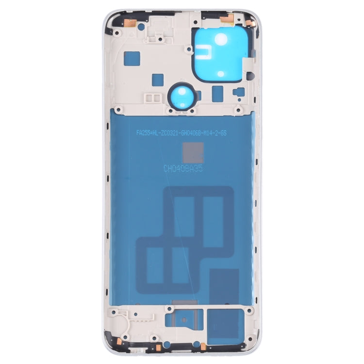 For OPPO A15/A15S/A35 Battery Back Cover with Middle Frame (White) - Back Cover by PMC TechLife | Online Shopping South Africa | PMC TechLife | Buy Now Pay Later Mobicred