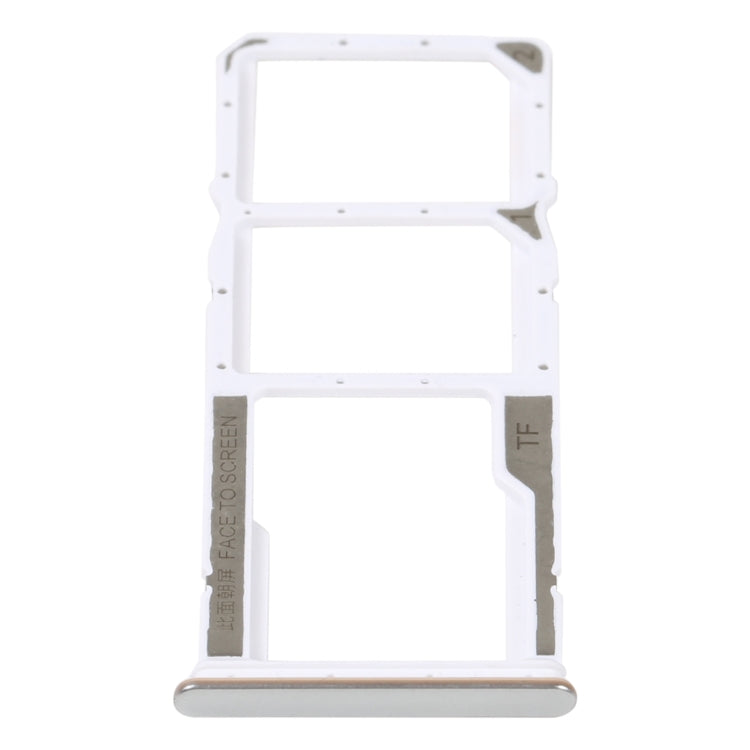 SIM Card Tray + SIM Card Tray + Micro SD Card Tray For Xiaomi Redmi Note 11S 5G (Silver) - Card Tray by PMc TechLife | Online Shopping South Africa | PMc TechLife | Buy Now Pay Later Mobicred