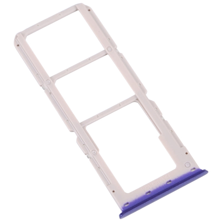 For OPPO A52 4G SIM Card Tray + SIM Card Tray + Micro SD Card Tray (Blue) - Card Socket by PMc TechLife | Online Shopping South Africa | PMc TechLife | Buy Now Pay Later Mobicred