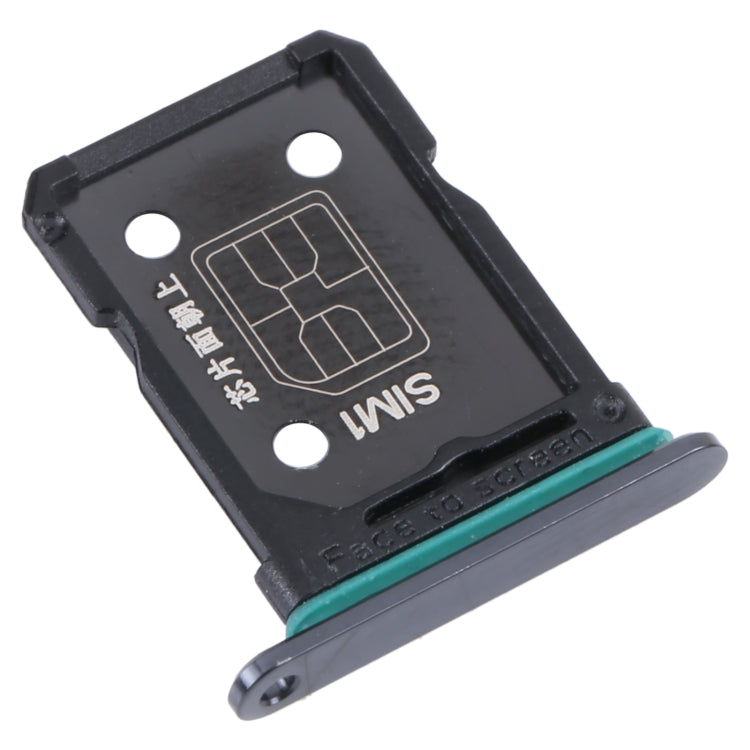 For OPPO Reno7 SE 5G SIM Card Tray + SIM Card Tray (Black) - Card Socket by PMc TechLife | Online Shopping South Africa | PMc TechLife | Buy Now Pay Later Mobicred