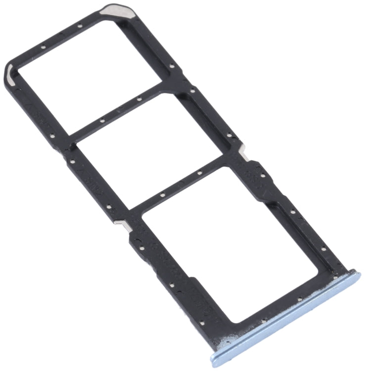 For OPPO K9x SIM Card Tray + SIM Card Tray + Micro SD Card Tray (Blue) - Card Socket by PMc TechLife | Online Shopping South Africa | PMc TechLife | Buy Now Pay Later Mobicred