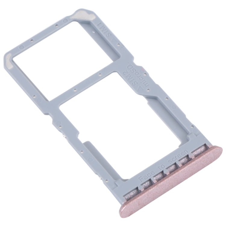 For OPPO A96 China SIM Card Tray + SIM / Micro SD Card Tray (Pink) - Card Socket by PMc TechLife | Online Shopping South Africa | PMc TechLife | Buy Now Pay Later Mobicred