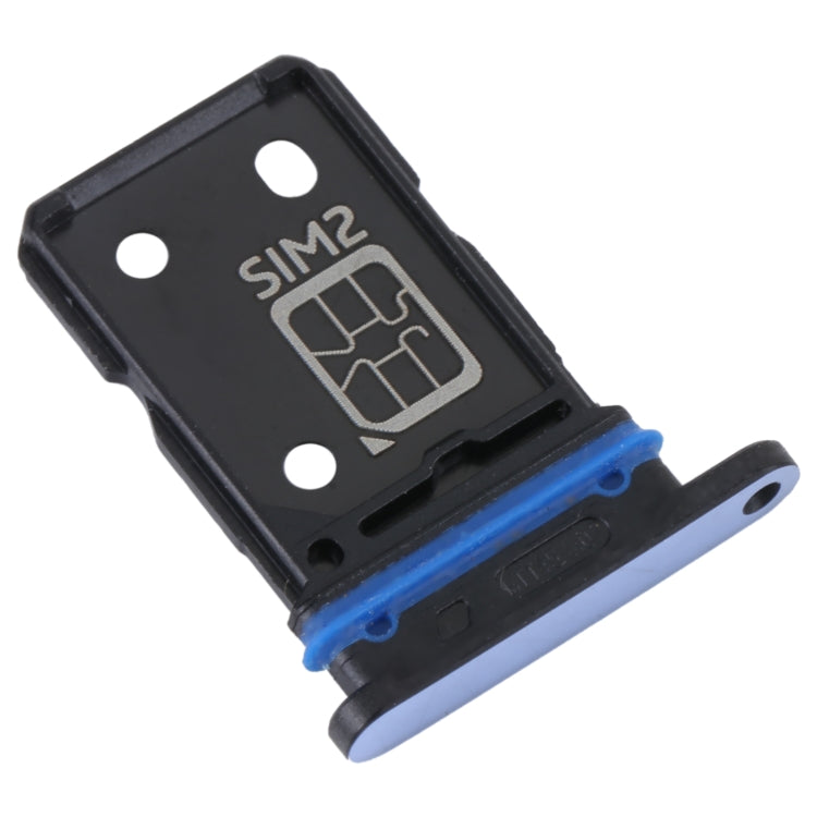 For vivo S15e SIM Card Tray + SIM Card Tray (Blue) - Card Socket by PMc TechLife | Online Shopping South Africa | PMc TechLife | Buy Now Pay Later Mobicred