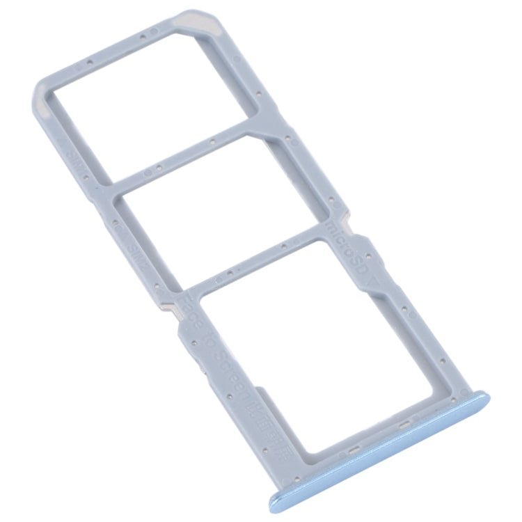 For Realme C30 SIM Card Tray + SIM Card Tray + Micro SD Card Tray (Blue) - Card Socket by PMc TechLife | Online Shopping South Africa | PMc TechLife | Buy Now Pay Later Mobicred