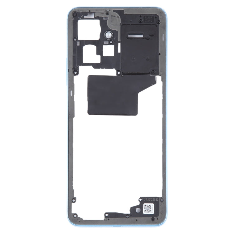 For Xiaomi Redmi Note 12 4G Original Middle Frame Bezel Plate (Blue) - Frame Bezel Plate by PMC TechLife | Online Shopping South Africa | PMC TechLife | Buy Now Pay Later Mobicred
