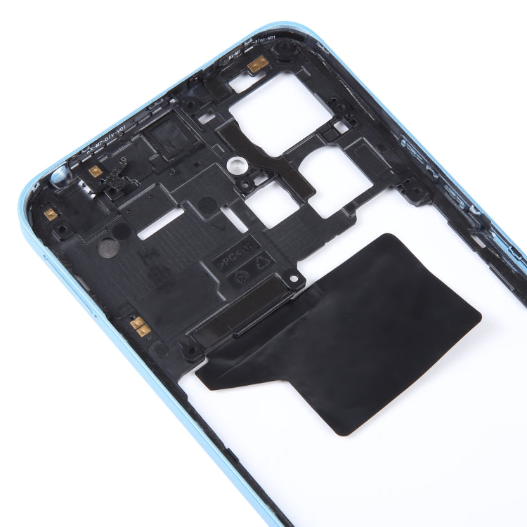 For Xiaomi Redmi Note 12 4G Original Middle Frame Bezel Plate (Blue) - Frame Bezel Plate by PMC TechLife | Online Shopping South Africa | PMC TechLife | Buy Now Pay Later Mobicred