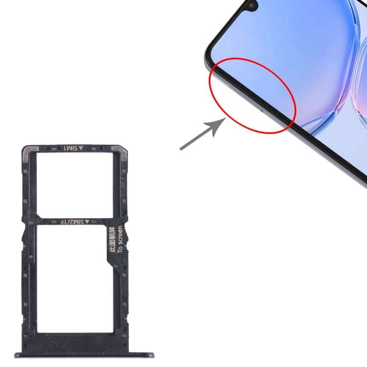 For Huawei Enjoy 60Z SIM + SIM / Micro SD Card Tray (Black) - Card Socket by PMc TechLife | Online Shopping South Africa | PMc TechLife | Buy Now Pay Later Mobicred