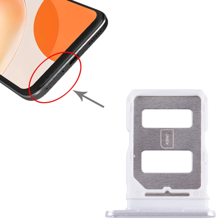 For Huawei Enjoy 60X SIM Card Tray (Silver) - Card Socket by PMc TechLife | Online Shopping South Africa | PMc TechLife | Buy Now Pay Later Mobicred