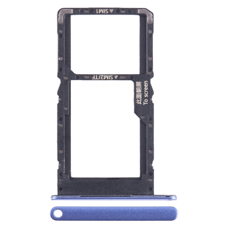 For Huawei Enjoy 50 SIM + SIM / Micro SD Card Tray (Blue) - Card Socket by PMc TechLife | Online Shopping South Africa | PMc TechLife | Buy Now Pay Later Mobicred