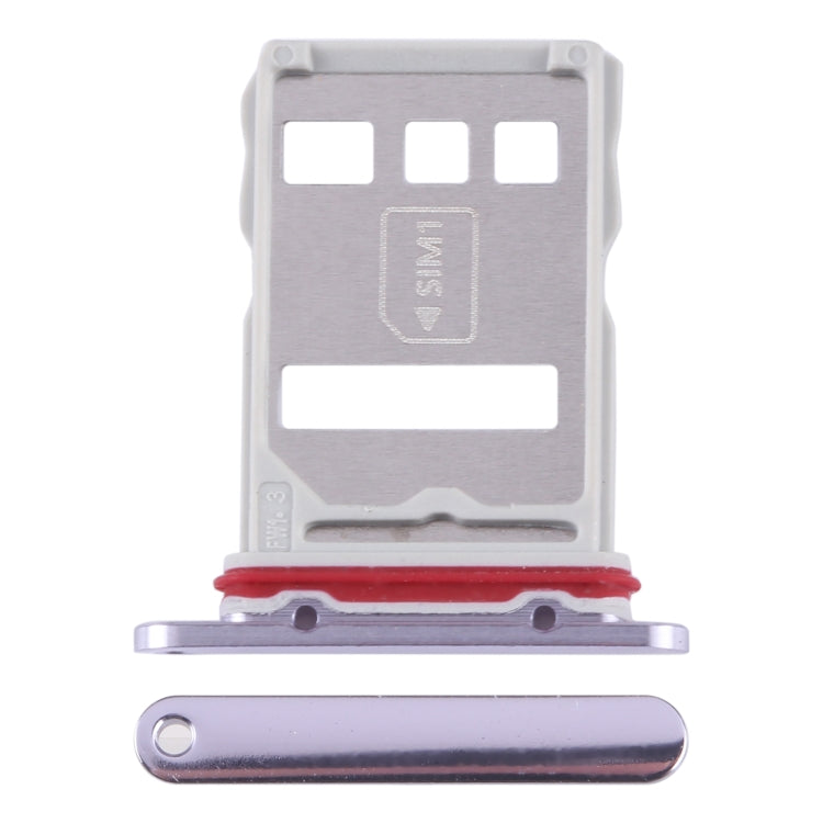 For Huawei Mate 50 SIM + NM Card Tray (Purple) - Card Socket by PMc TechLife | Online Shopping South Africa | PMc TechLife | Buy Now Pay Later Mobicred