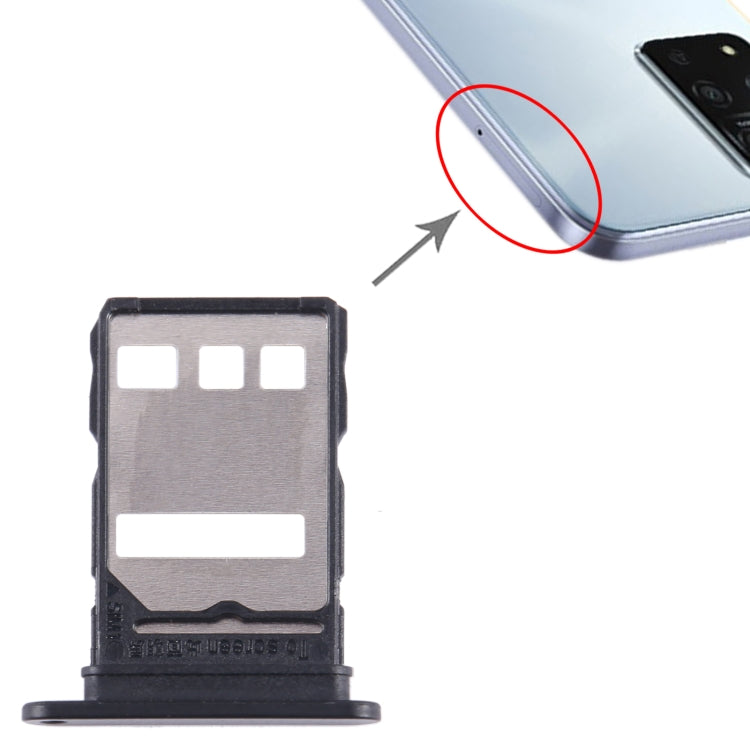 For Honor Play 50 Plus SIM Card Tray (Black) - Card Socket by PMc TechLife | Online Shopping South Africa | PMc TechLife | Buy Now Pay Later Mobicred