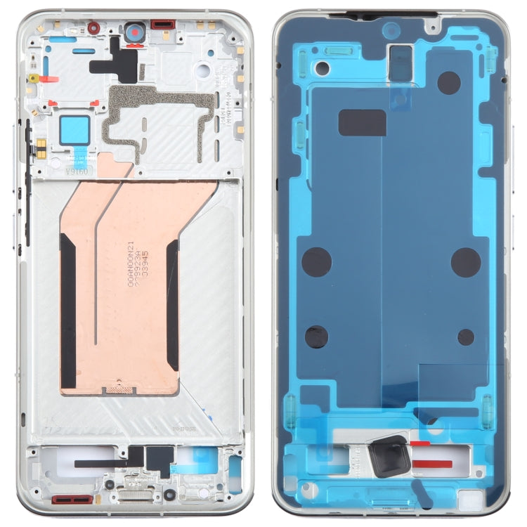 For Xiaomi 14 Original Front Housing LCD Frame Bezel Plate (Silver) - Frame Bezel Plate by PMC TechLife | Online Shopping South Africa | PMC TechLife