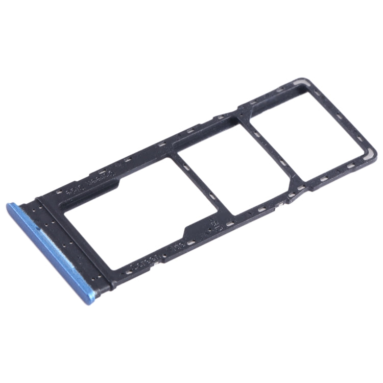For Tecno Pova Neo SIM Card Tray + SIM Card Tray + Micro SD Card Tray (Blue) - Card Tray by PMC TechLife | Online Shopping South Africa | PMC TechLife