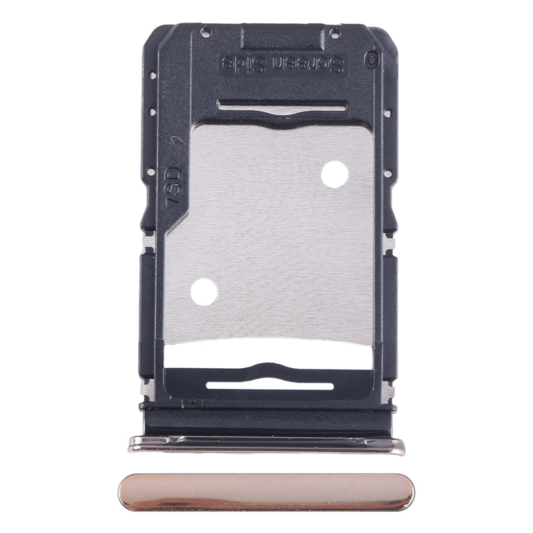 For Infinix Zero 20 X6821 SIM Card Tray + SIM Card Tray + Micro SD Card Tray (Gold) - Card Tray by PMC TechLife | Online Shopping South Africa | PMC TechLife