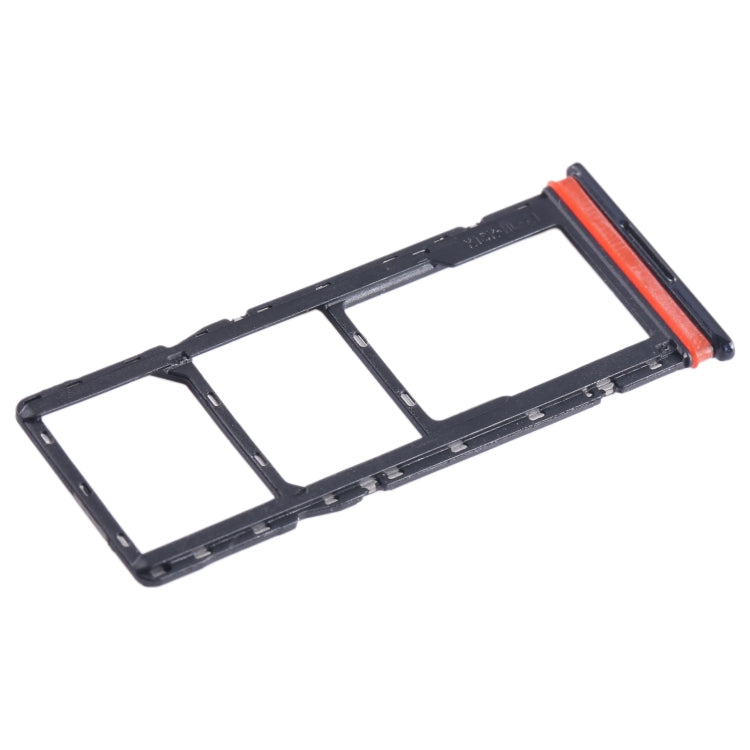 For Tecno Spark 10 SIM Card Tray + SIM Card Tray + Micro SD Card Tray (Black) - Card Tray by PMC TechLife | Online Shopping South Africa | PMC TechLife