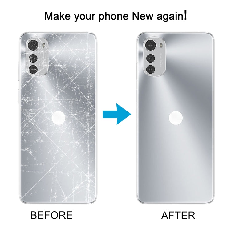For Motorola Moto E32 Original Battery Back Cover(Silver) - Back Cover by PMC TechLife | Online Shopping South Africa | PMC TechLife