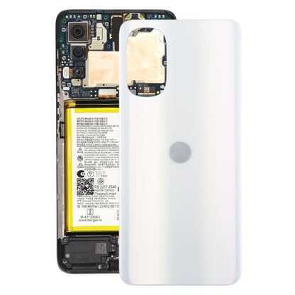 For Motorola Moto G82 Original Battery Back Cover(White) - Back Cover by PMC Jewellery | Online Shopping South Africa | PMC Jewellery