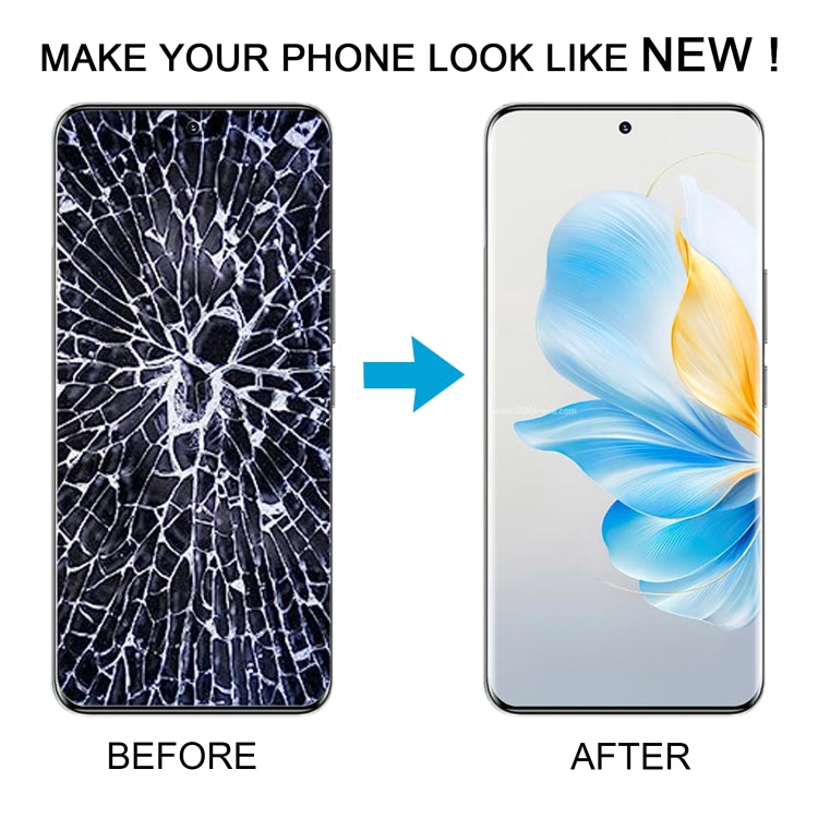 For Honor 100 Original LCD Screen Digitizer Full Assembly with Frame (Silver) - free shipping - PMC TechLife - Order now!