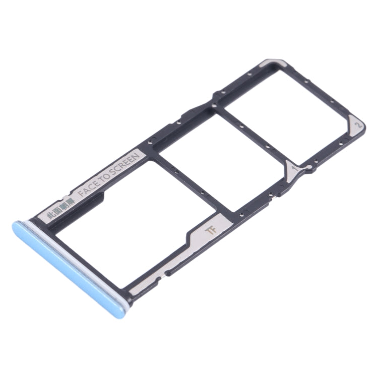 For Xiaomi Redmi Note 12 4G SIM Card Tray + SIM Card Tray + Micro SD Card Tray (Blue) - Card Tray by PMC TechLife | Online Shopping South Africa | PMC TechLife