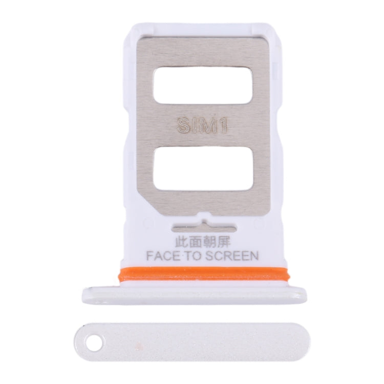 For Xiaomi Redmi Note 13 Pro 5G SIM Card Tray + SIM Card Tray (White) - Card Tray by PMC Jewellery | Online Shopping South Africa | PMC Jewellery