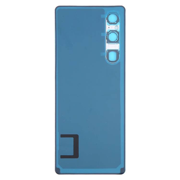 For Sony Xperia 1 V Original Battery Back Cover with Camera Lens Cover(Silver) - Back Cover by PMC TechLife | Online Shopping South Africa | PMC TechLife