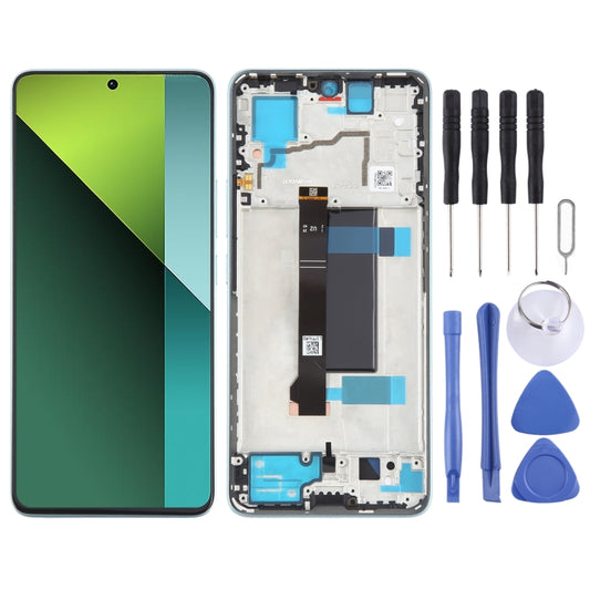 For Xiaomi Poco X6 Original AMOLED Material LCD Screen Digitizer Full Assembly with Frame (Blue) - LCD Screen by PMC Jewellery | Online Shopping South Africa | PMC Jewellery